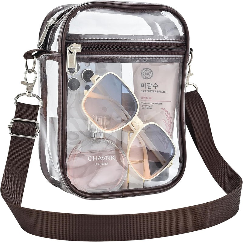 Busiuw Clear Bag for Stadium Events Small Mini Clear Purse Bag for Stadium Concerts Sports Events Festivals - Image 1
